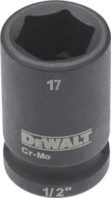DEWALT Steckschlüssel kurz 17mm 1/2 Zoll schwarz - Bild 2