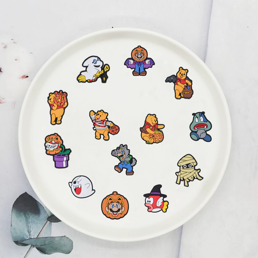 Pooh Bär Cartoon Charms, 13 Stück, PVC, Kinder - Bild 2
