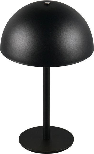 Reality Munoz LED-Tischleuchte in Schwarz Matt mit dimmbarer Touch-Funktion und Akkubetrieb, Ø 13 cm - Bild 1