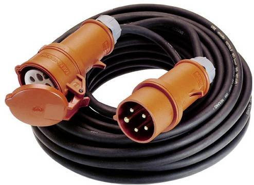 AS Schwabe Strom Verlängerungskabel orange IP44 10 m - Bild 1
