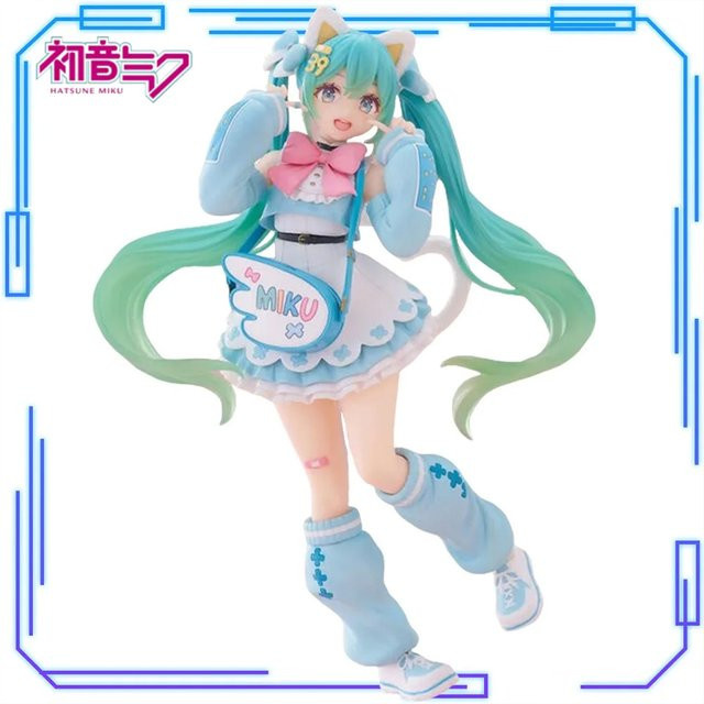 Bandai Hatsune Miku Katzenohren-Figur, Fancy Version, Anime Sammlerfigur, 19cm - Bild 1