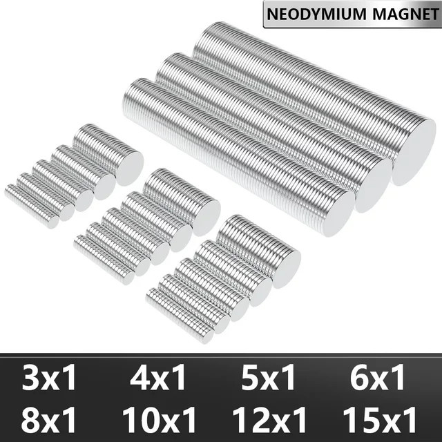 Imanes N35 Neodym-Magnet Rund NdFeB Leistungsstarker Permanentmagnet - Bild 1