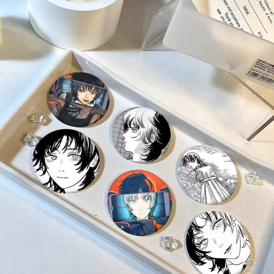 Mesuca Brosche, Manga-Abzeichen, Emaille-Pin, rund - Bild 3
