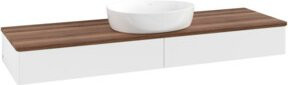 V&B Waschtischunterschrank Antao ohne Frontstruktur in Weiß lackiert, B: 160 cm, T: 50 cm - Bild 1