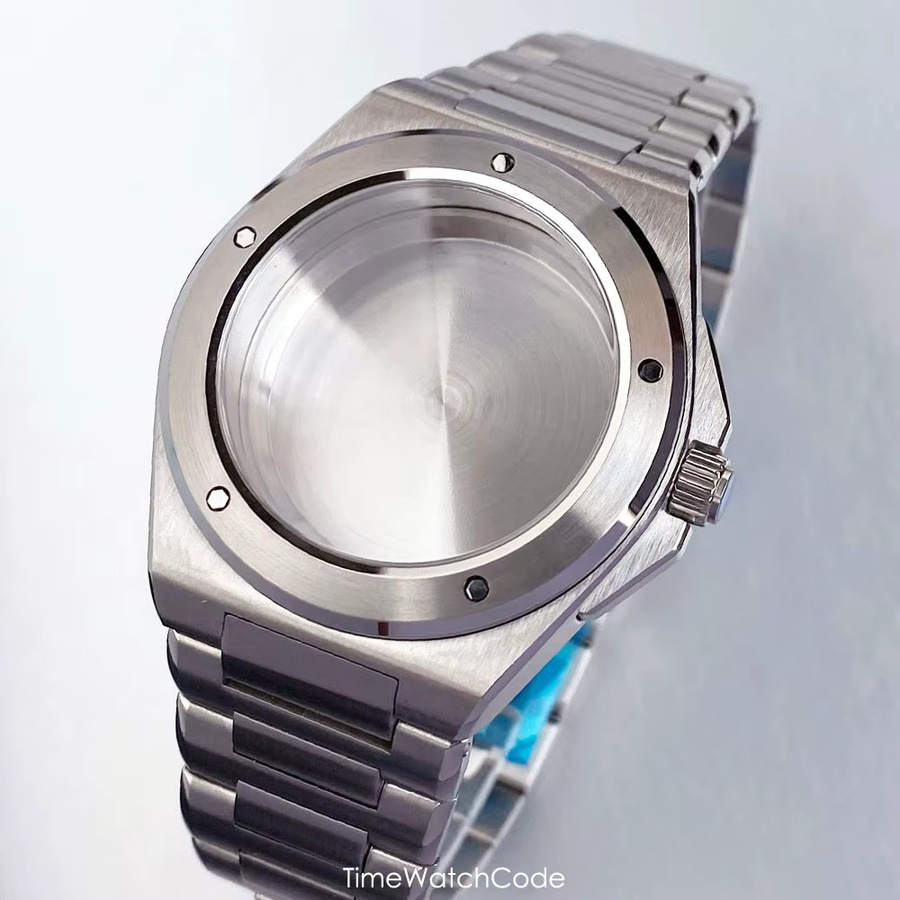 Tandorio Uhrengehäuse Edelstahl, Silber, 40 mm, Herren - Bild 2