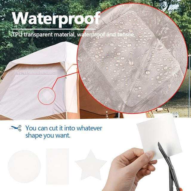 Transparentes TPU Reparatur-Patch für aufblasbare Produkte und Schwimmreifen - Bild 1