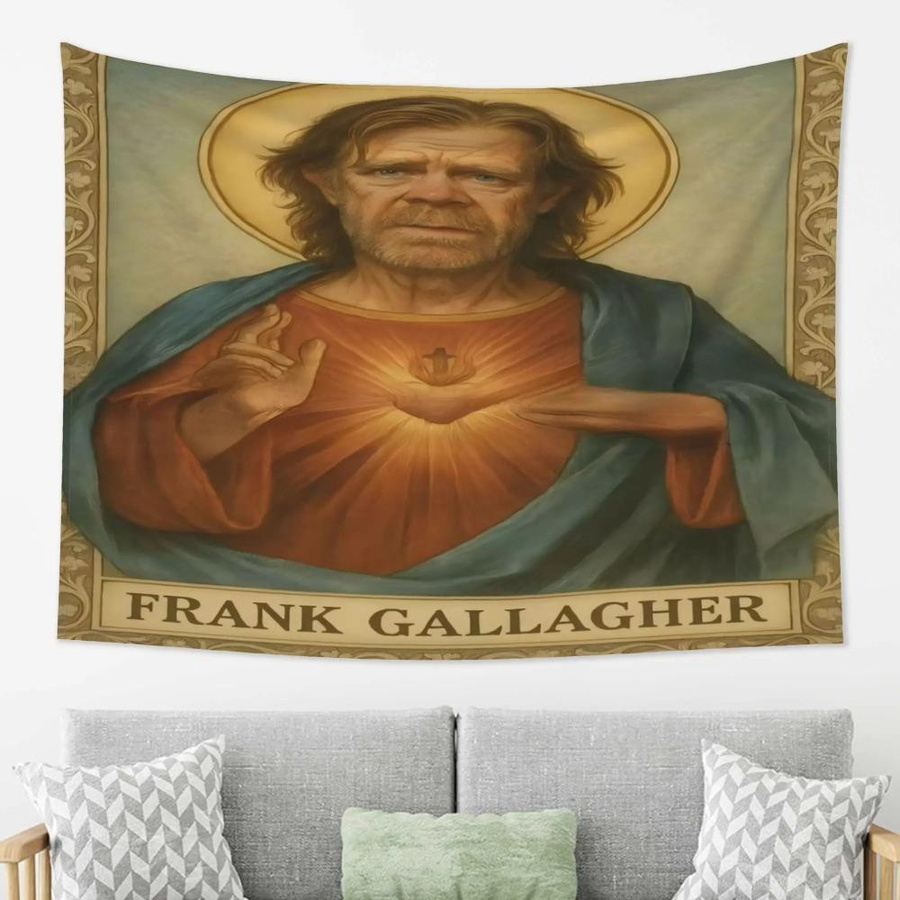 Frank Gallagher Holy Meme Wandteppich von JMG Household Supplies, lustiger Wandbehang aus Polyester in Mehrfarbig, B: 40 cm, H: 60 cm - Bild 3
