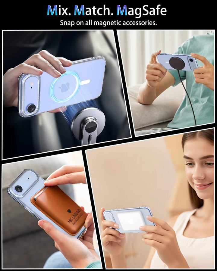 Transparente magnetische TPU-Handyhülle mit stoßfestem Schutz für dein Apple iPhone Air - Bild 6