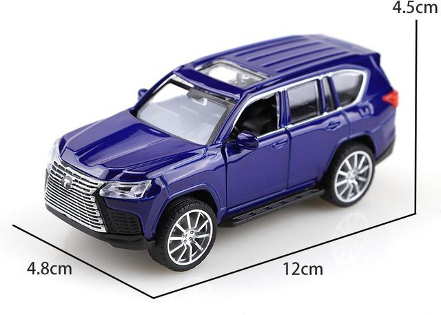 Linyi toy car Lx570 SUV Modell, Geländewagen, 1:36, Metall, Pull-Back-Auto, ab 4 Jahren - Bild 1