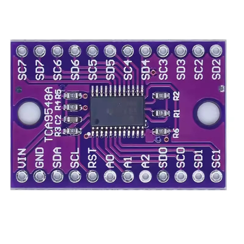 Si Tai&SH TCA9548 TCA9548A 1-zu-8 I2C 8-Wege-Mehrkanal-Erweiterungsplatine IIC-Modul-Entwicklungsplatine in Lila - Bild 3