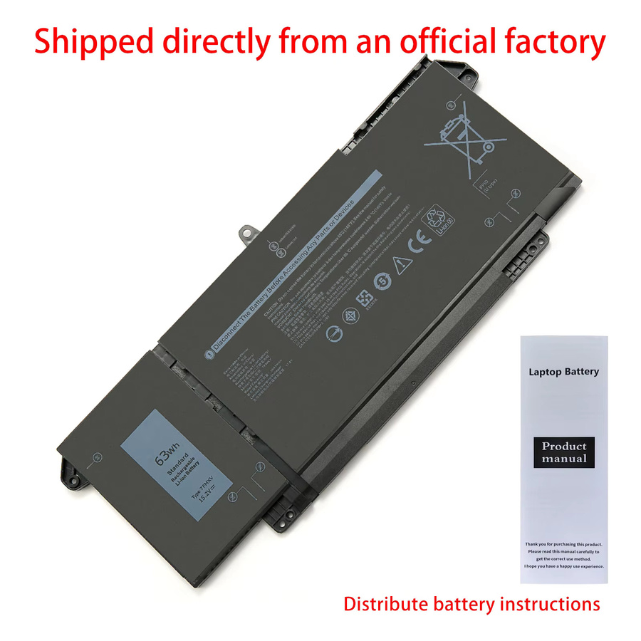 LINEFIND Laptop-Akku 63Wh Schwarz für Dell Latitude 5320 7320 7420 7520 und 2-in-1 Serien - Bild 5