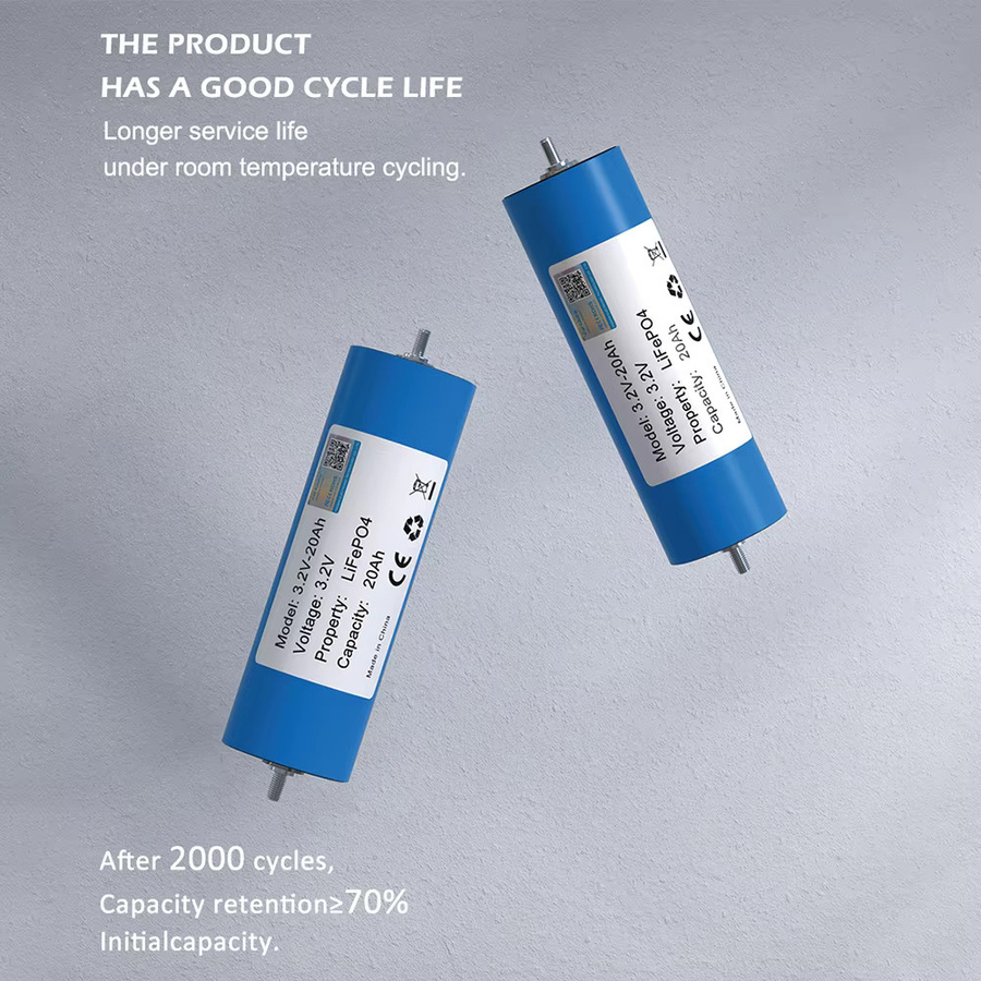 Varicore Grade A LiFePO4 Lithium-Eisenphosphat-Zelle 3,2V 20Ah C40 für Solar- und DIY-Anwendungen in Blau - Bild 5