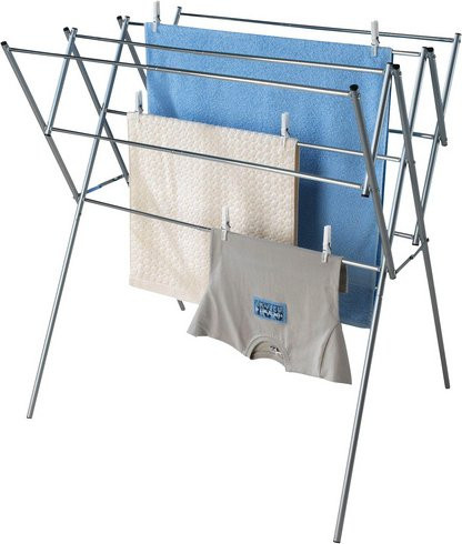 Maximex Wäschetrockner aus rostfreiem Edelstahl in Silver, B/H/T: 54 x 96,5 x 65,5 cm - Bild 1