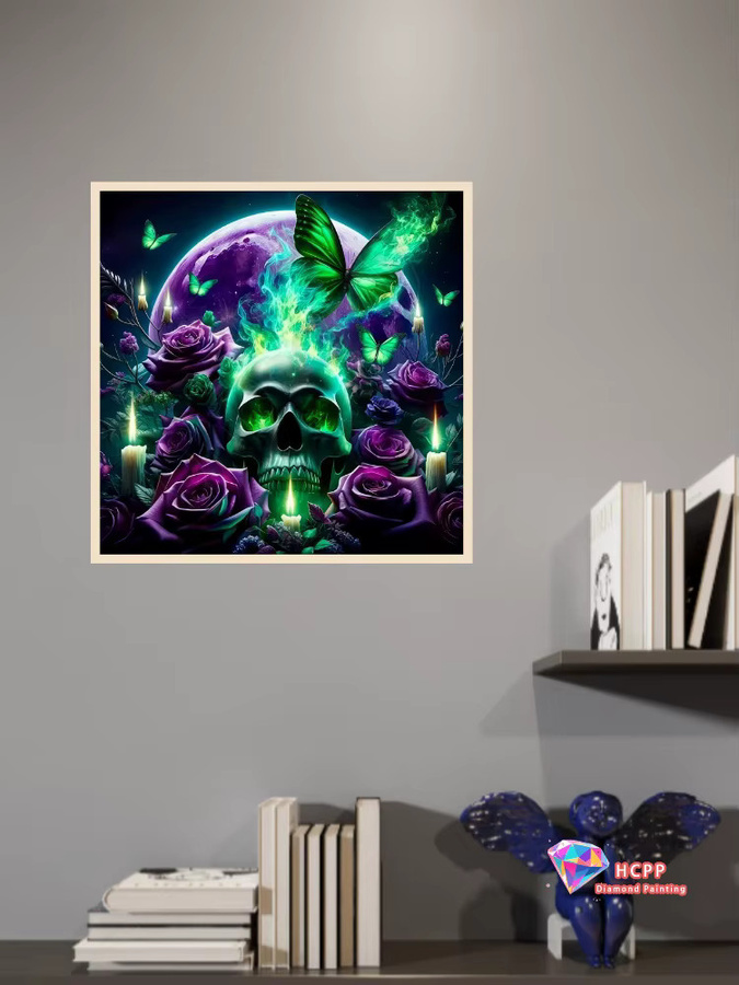 Potdemiel 5D DIY Diamantmalerei Set mit Mosaik-Stickerei für Wandkunst in Multicolor - Bild 2