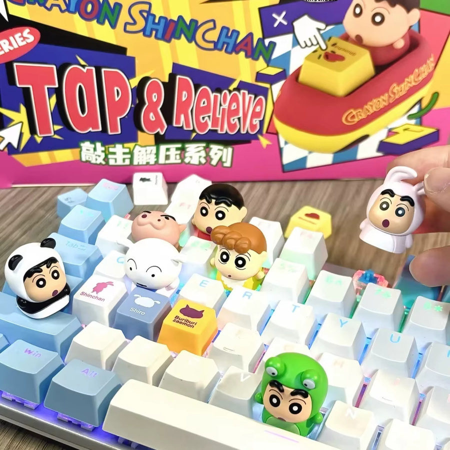 52TOYS Crayon Shinchan Tastenkappen-Stressabbau-Spielzeug, Blindbox-Figur - Bild 3