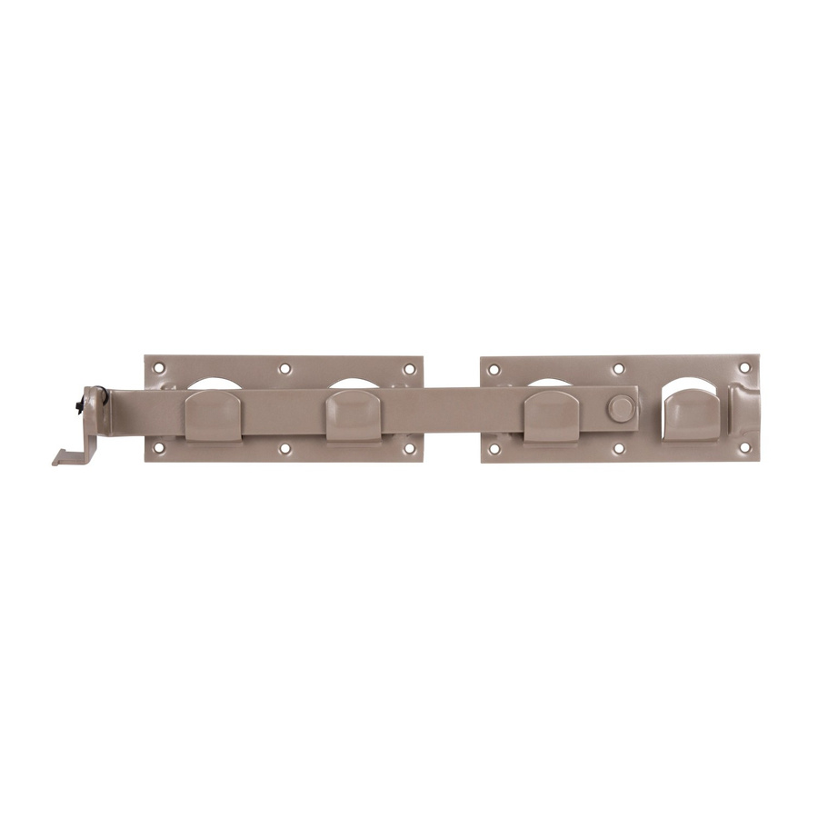 GAH Alberts Doppeltorüberwurf aus Stahl in Perlbeige mit Bar-Lock und Duplexbeschichtung, Breite: 42,3 cm, Höhe: 7 cm - Bild 2