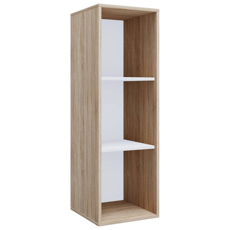 VCM Regal Lona I aus Holzwerkstoff mit Eiche-Nachbildung, braun, B/T/H: 37 x 35,3 x 110 cm - Bild 5