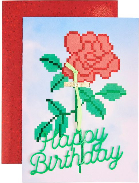 Rico Design Paper Poetry 3D-Grußkarte La Vie en Rose Happy Birthday - Bild 1