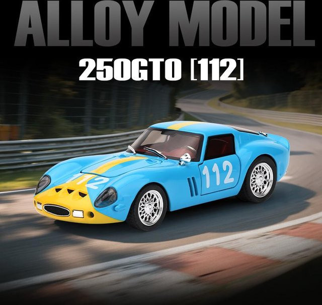 Linyi toy car 250 Gto Supercar, Modellauto, 1:32, mit Sound und Licht, ab 14 Jahren - Bild 1