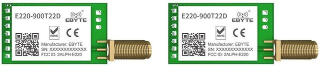 Ebyte Lora LLCC68 Funkmodul E220-900T22D SMA-K UART RSSI Sender Empfänger 868MHz 915MHz 22dBm 5km in Grün - Bild 1
