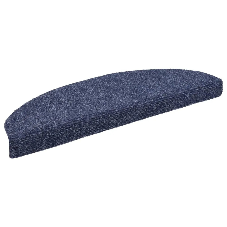 vidaXL Selbstklebende Treppenmatten aus Nadelvlies, 10 Stück, Blau, B: 65 cm, T: 21 cm, H: 4 cm - Bild 2