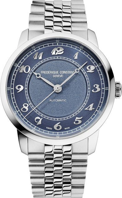 Frederique Constant Armbanduhr Automatik, Edelstahl, Blau, 39 mm, Herren - Bild 1