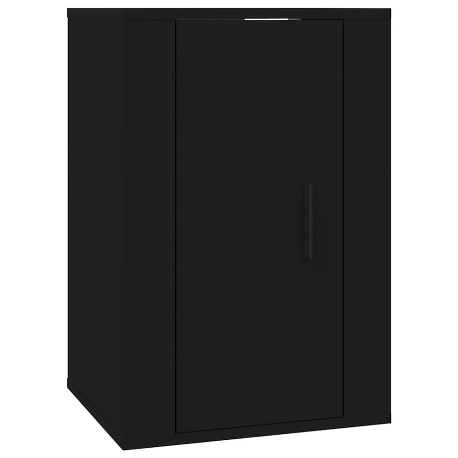 vidaXL TV-Wandschrank in Schwarz, klassisches Design aus Holzwerkstoff, B/T/H: 40 x 34,5 x 60 cm - Bild 2