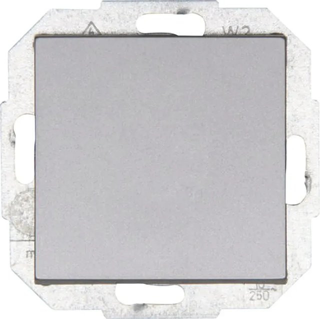Kopp Wechselschalter Athenis in Silber aus Stahl und Thermoplast - Bild 1