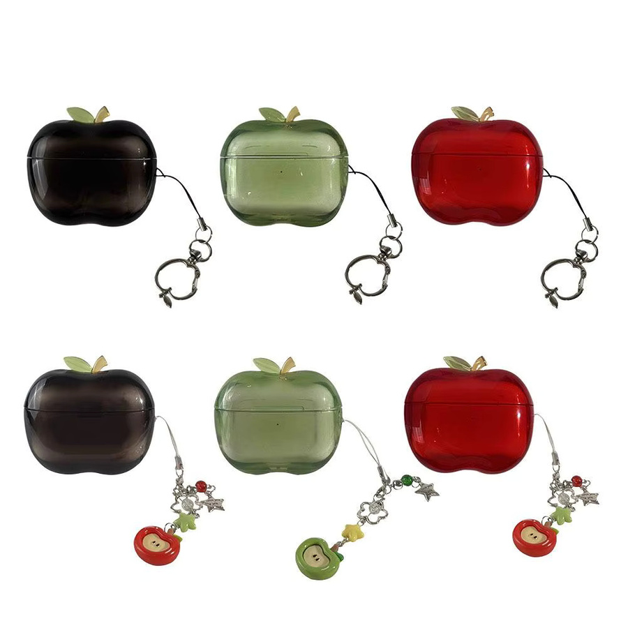 Sturzsichere AirPods Pro Kopfhörerhülle in Rot und Grün, transparentes Design mit Weihnachts-Motiv - Bild 4