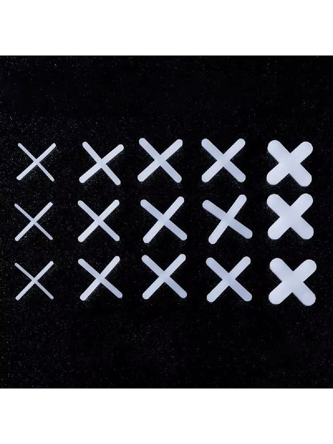 200 Stück Fliesen Spacer Set in Weiß zur Nivellierung von Boden und Wand mit Kreuz Clips in den Größen 1 mm, 1,5 mm, 2 mm, 2,5 mm und 3 mm - Bild 4