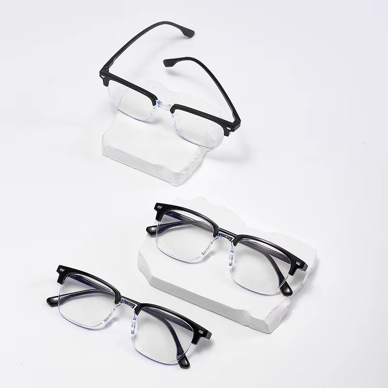 Lesebrille Halbrahmen, Herren, schwarz - Bild 2