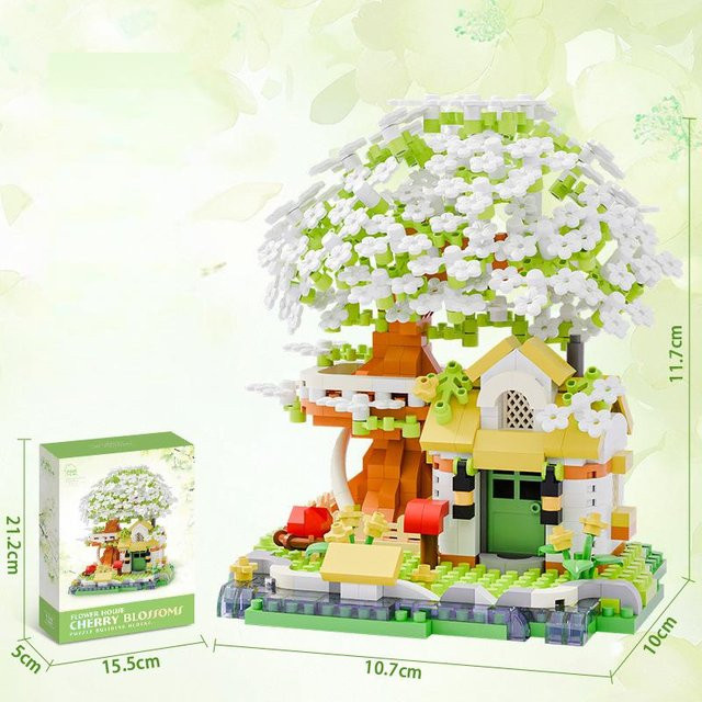 LEGO Kirschblüten-Baumhaus, Bausteine, beige, ab 14 Jahren - Bild 1