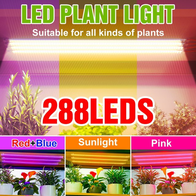 NJHIKG Vollspektrum LED Pflanzenlichtleiste USB in Weiß für Indoor Samen, Gewächshaus und Hydroponik, dimmbar - Bild 1