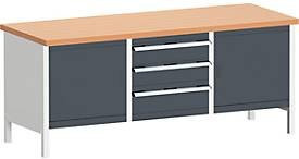 Bott Kastenwerkbank 2078-2.3 in Anthrazitgrau, B/T/H: 120 x 75 x 200 cm - Bild 1