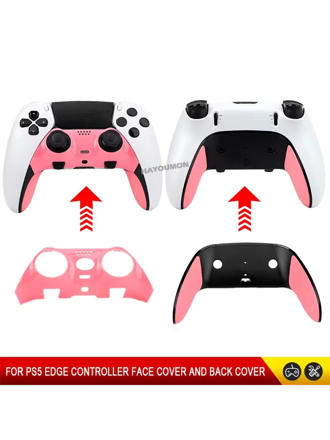 Pogopirate 2in1 Schutzhülle für PS5 Edge Controller, obere und untere Abdeckung in 6 Farben, Anti-Schweiß und Anti-Rutsch - Bild 3