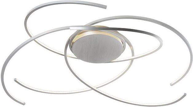 Escale Space 55 LED-Deckenleuchte aus Aluminium geschliffen in Silber, dimmbar - Bild 1