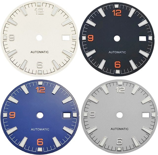 Zifferblatt grün leuchtend, 31 mm, für NH34 NH35 Uhrwerk, Unisex - Bild 1