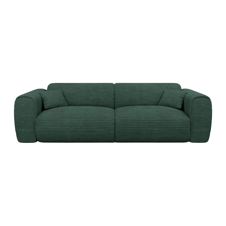 Vente-unique Schlafsofa Pognia in Tannengrün mit Breite: 236 cm - Bild 2
