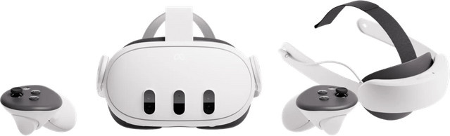 Meta Quest 3 VR-Headset 512GB Refurbished in Weiß inklusive Elite Strap mit Akku - Bild 1