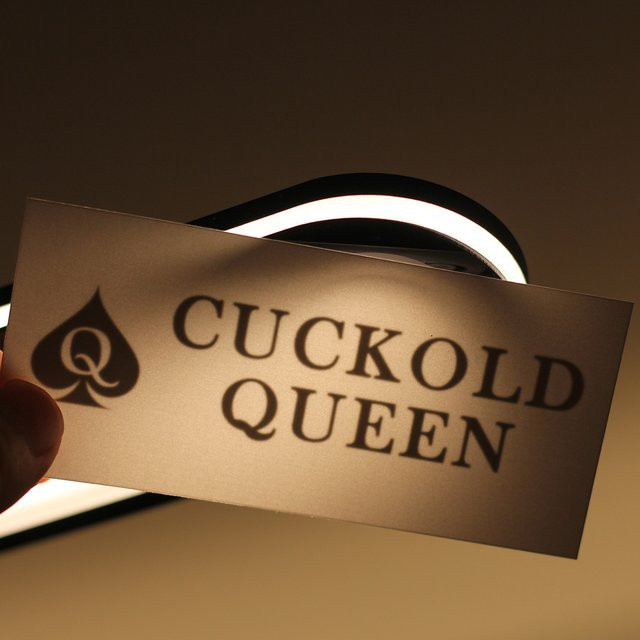 Cuckold Queen Temporäres Tattoo, Unisex, wasserfest - Bild 1