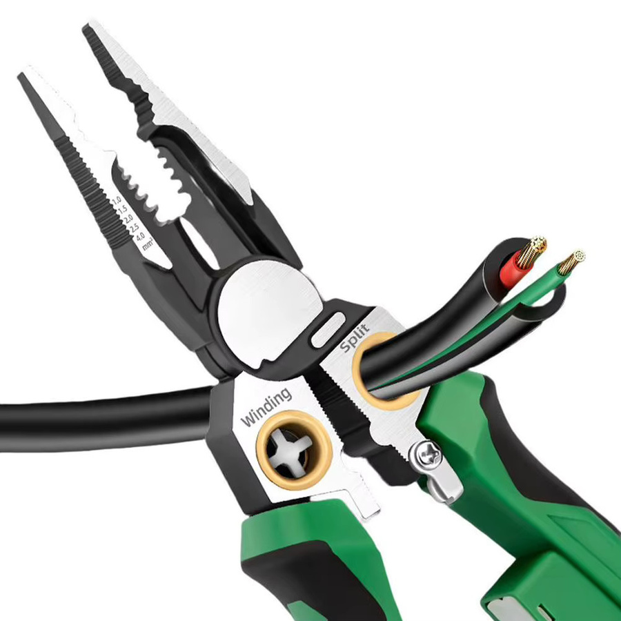 VIBRATITE 8-in-1 Elektrischer Abisolierer mit integriertem Spannungsprüfer und Spitzzange - Bild 3
