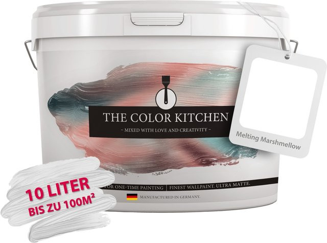 A.S. Création Wandfarbe Concrete in Weiß und Multicolour, matt, wasserbasiert, 10 l - Bild 1