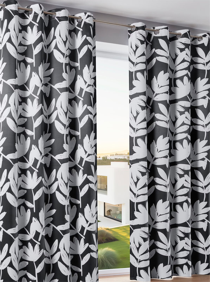 Verdunklungsschal Heine Home in Schwarz aus 100% Polyester - Bild 2