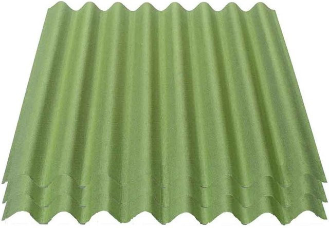 Onduline Easyline Bitumen-Dachplatte 3er Pack intensiv grün B/H/D: 1000 x 760 x 2,6 mm Profil 95/38 - Bild 1