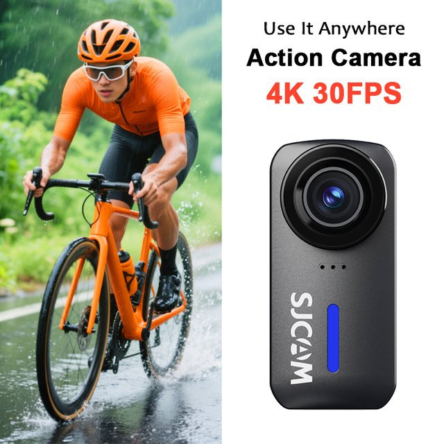SJCAM C110+ Action-Kamera mit 4K 30fps, Sechs-Achsen-Gyroskop Anti-Shake und 170° Ultra-Weitwinkel für Motorrad, Radfahren und Vlogging - Bild 1