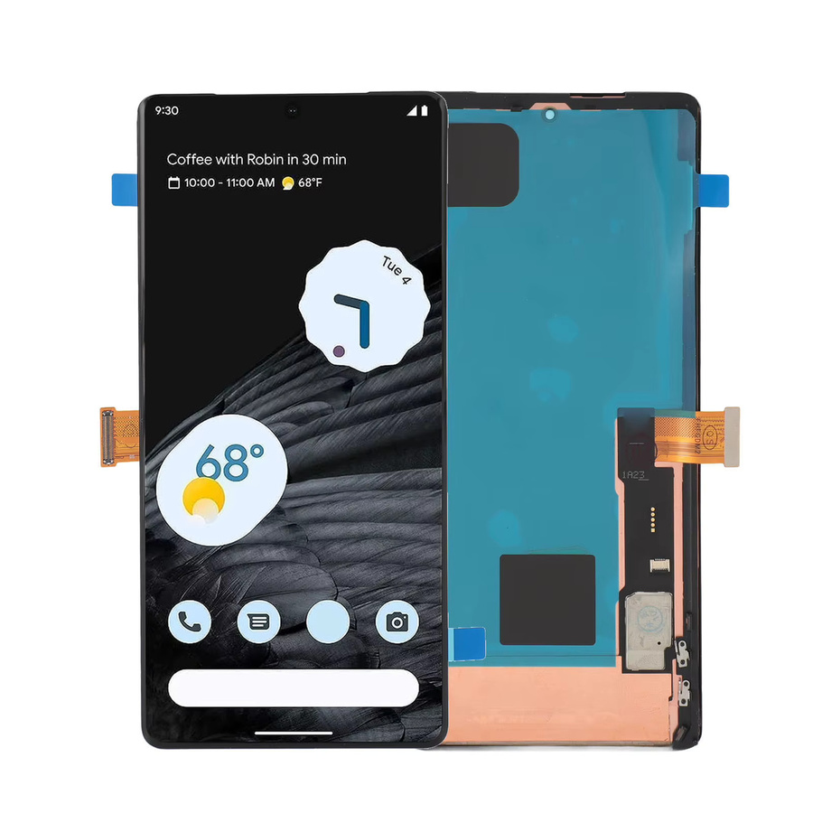 Qiilu OLED Display Digitizer Baugruppe mit Touchscreen für Google Pixel 7 Pro 5G in Schwarz inklusive Reparaturwerkzeugen, 6,7 Zoll, 3120 x 1440 Pixel - Bild 5
