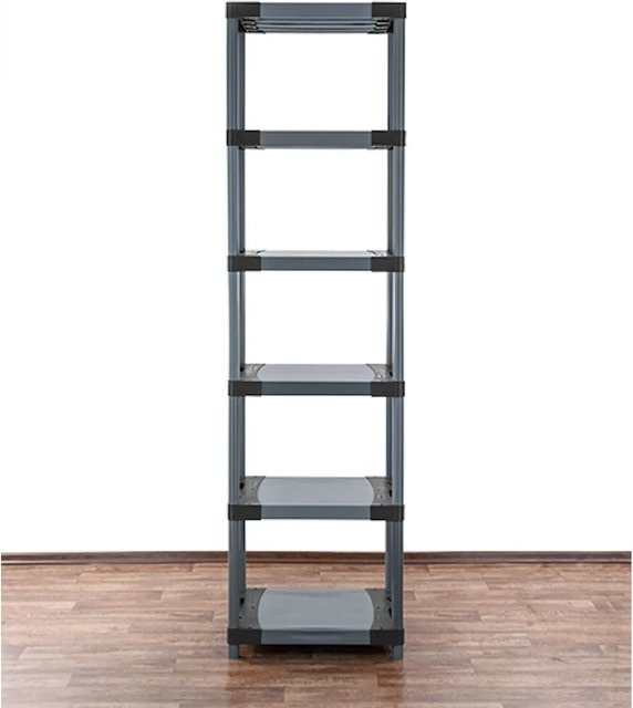 PROREGAL Kunststoffregal Big Grey Bear Extra-Tall in Grau, H x B x T: 220 x 70 x 46 cm - Bild 1