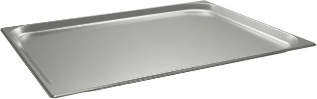 Schneider GN 2/1 Gastronormbehälter aus Edelstahl, Silber, Volumen: 4,5 l, Tiefe: 2 cm - Bild 1