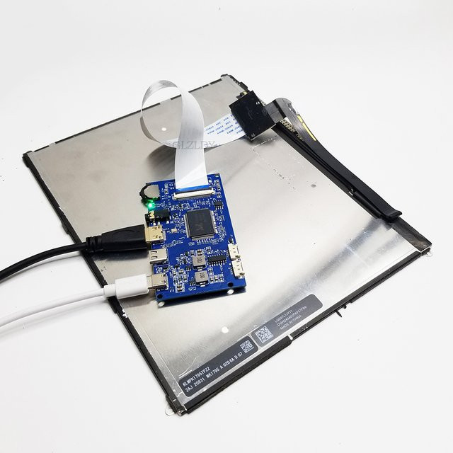 GLZLDY 9,7 Zoll LCD Monitor mit 2048x1536 Display und Mini HDMI Treiber Control Board für Lattepanda, Raspberry Pi und Banana Pi - Bild 1