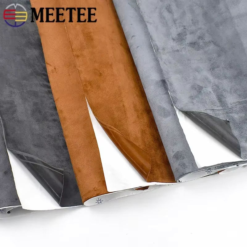 Meetee Selbstklebender Stoff in DarkGray aus Kunstleder und Wildleder für DIY-Besatz und Auto-Innentüren, B/H: 20 x 30–100 x 143 cm - Bild 4